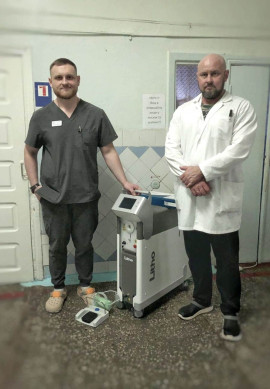 Вітаємо лікарню міста Хмельницький з новим гольмієвим лазером Quanta System